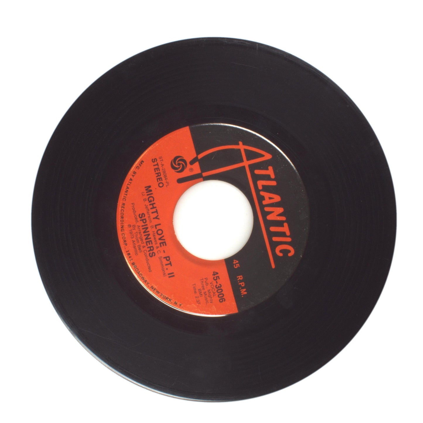 Spinners - Mighty Love - Pt. II; Mighty Love - Pt. I - Vinyl Record 45 RPM 7"