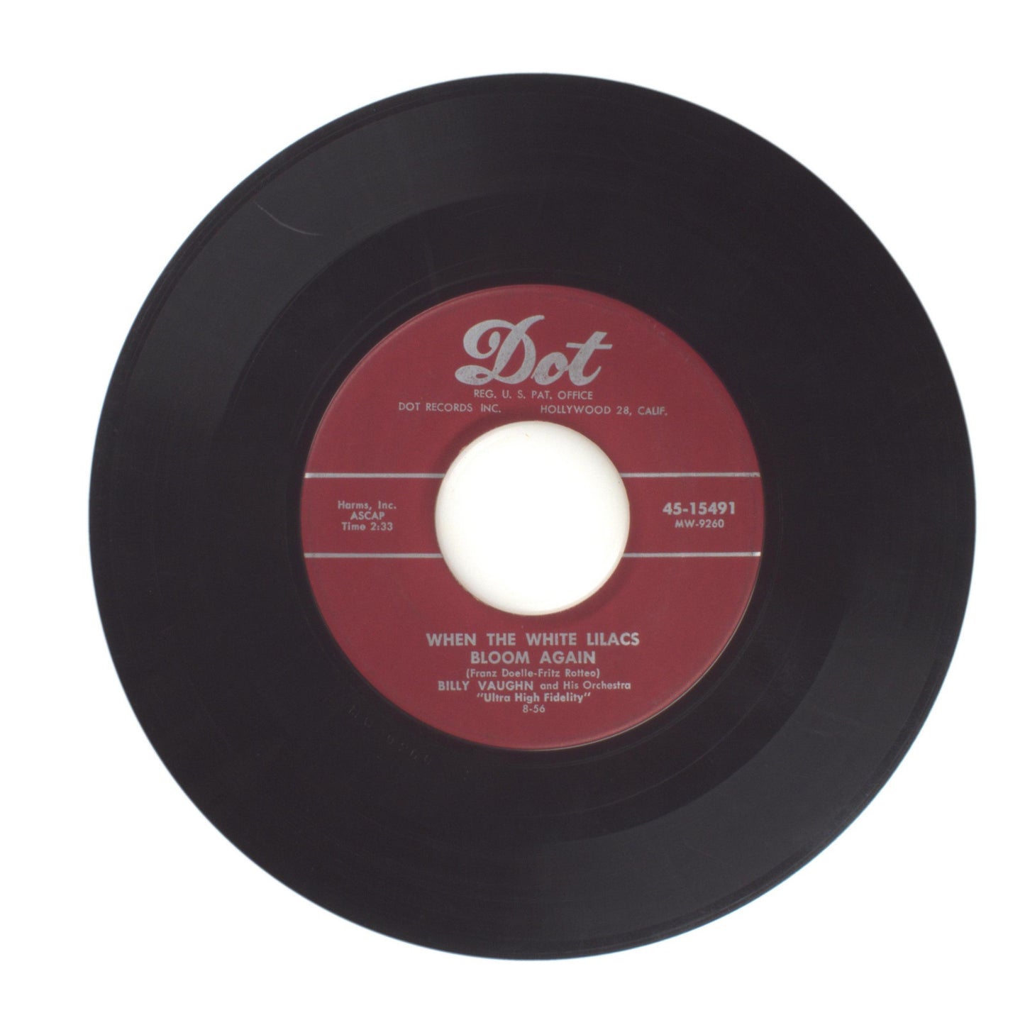 Billy Vaughn - Spanish Diary; When the White Lilacs Bloom Again - 45 RPM 7"