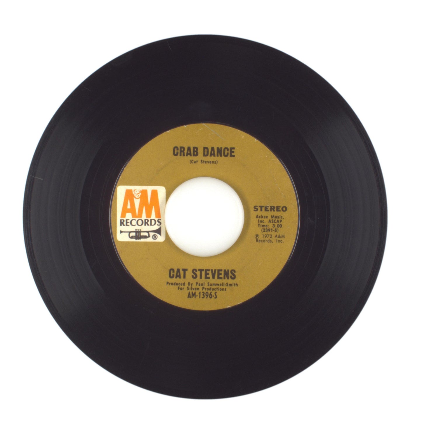 Cat Stevens - Sitting; Crab Dance - Vinyl Record 45 RPM 7"