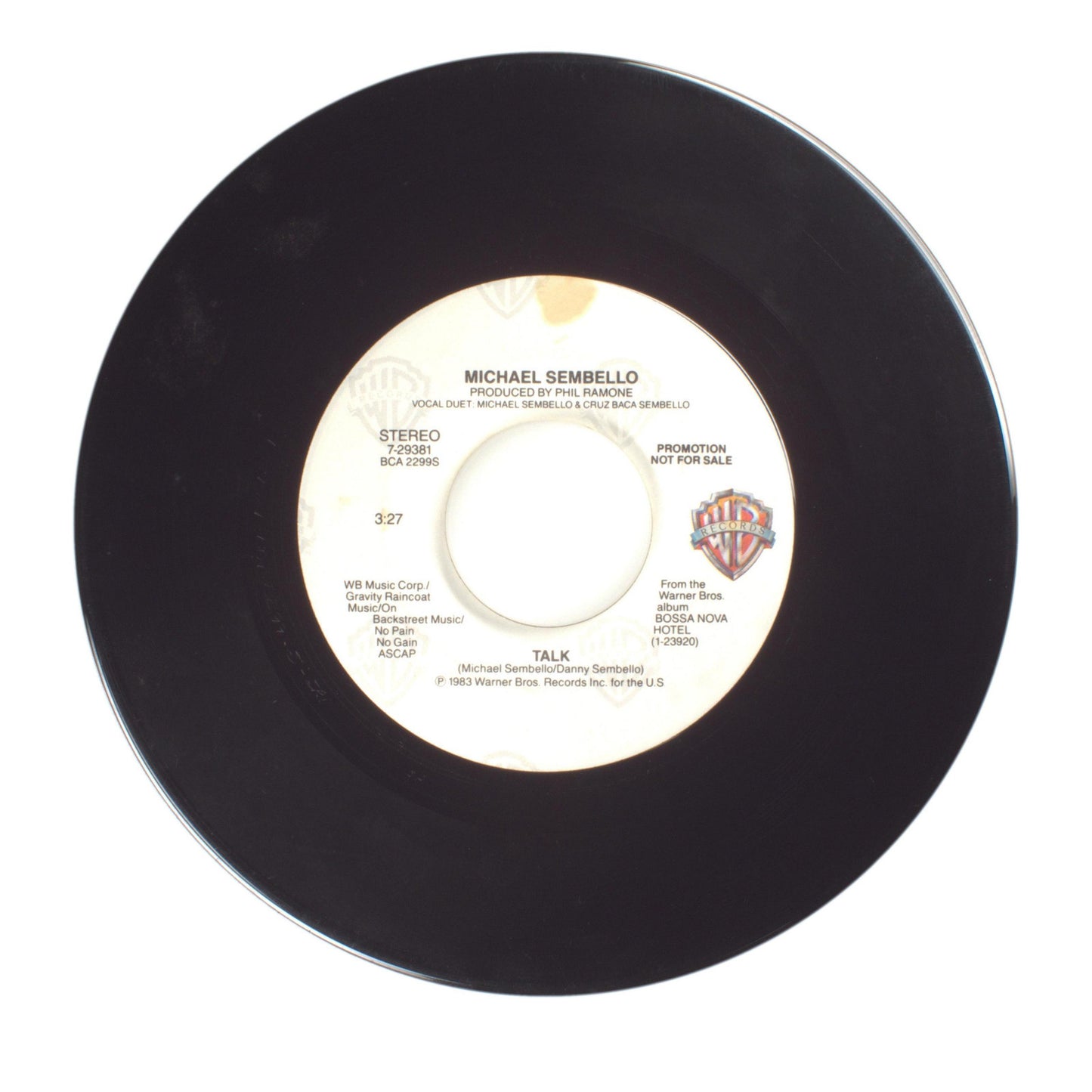 Michael Sembello - Talk - Vinyl Record 45 RPM 7"