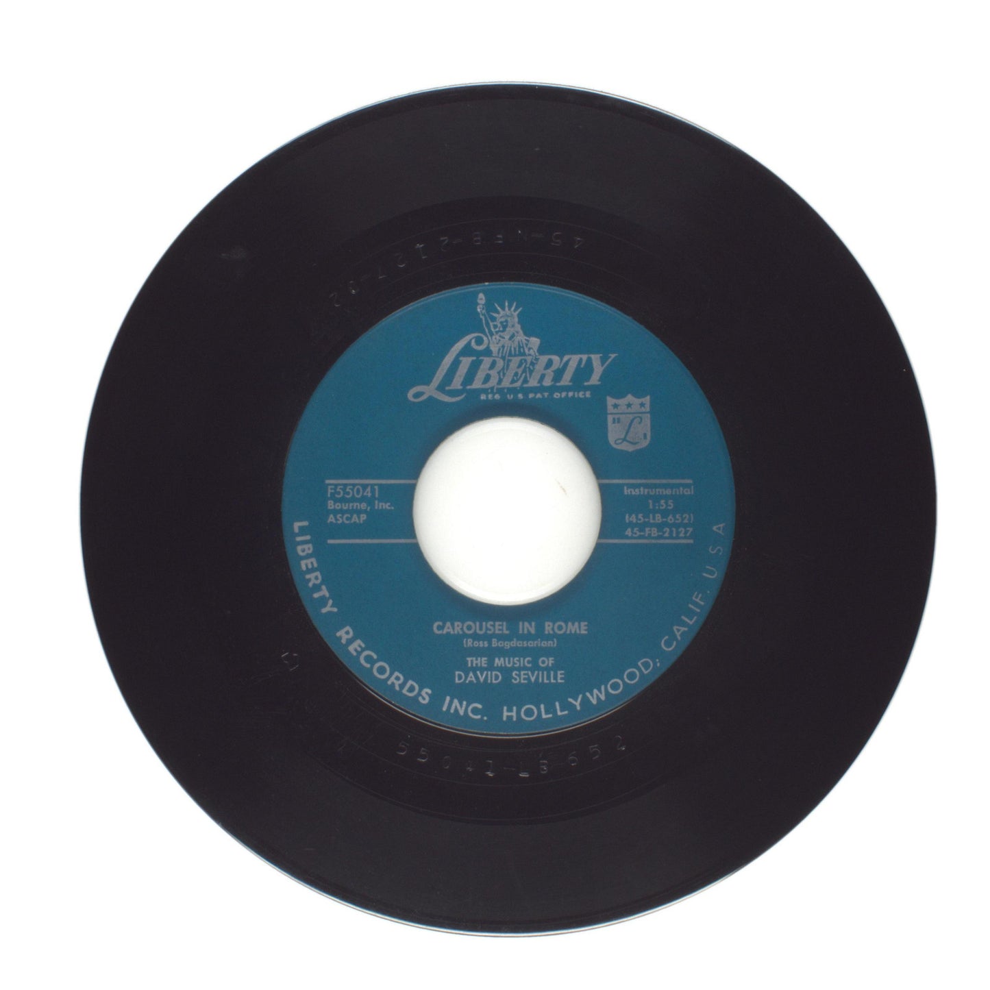 David Seville - Carousel in Rome; Armen's Theme - Vinyl Record 45 RPM 7"