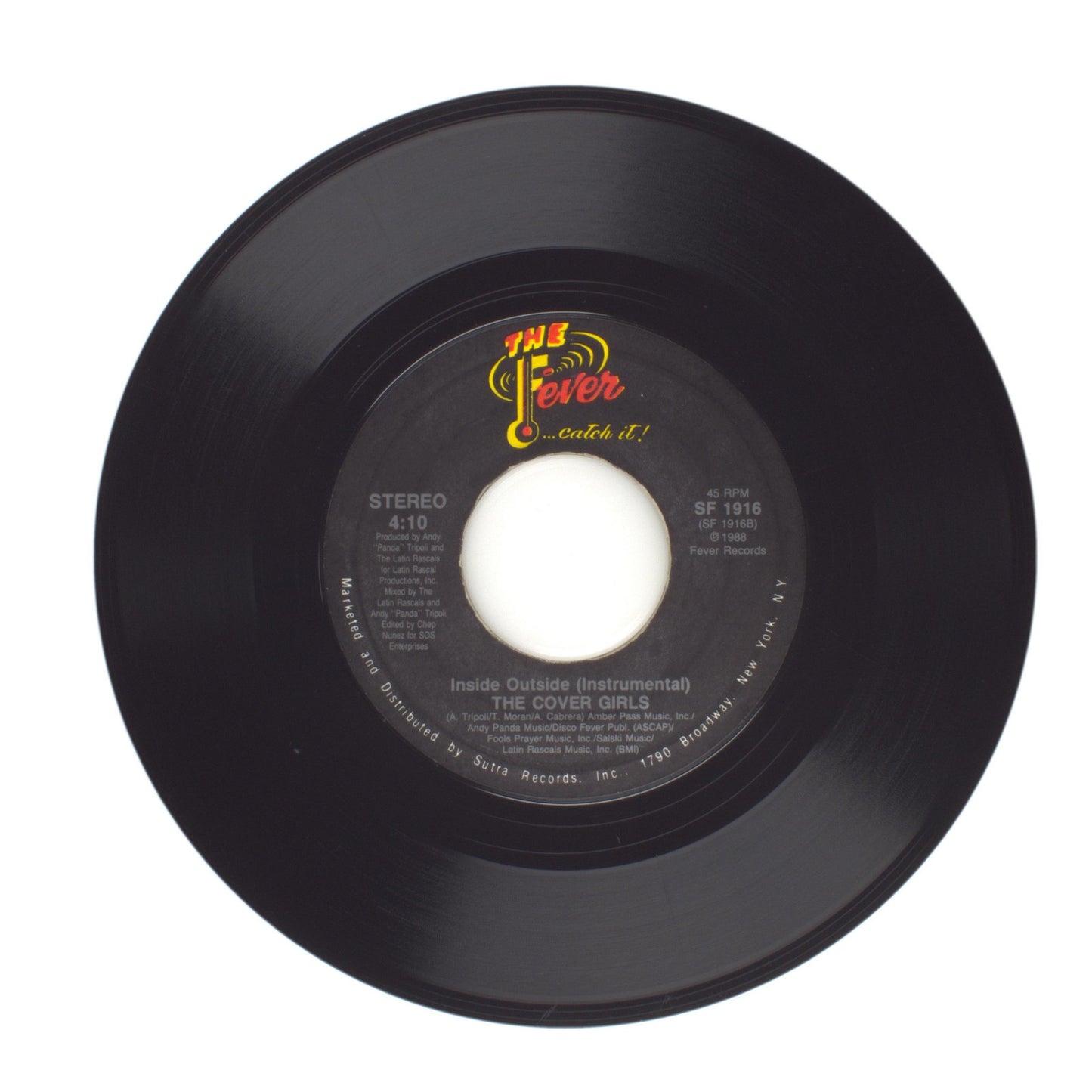 The Cover Girls - Inside Outside (Instrumental); Inside Outside - 45 RPM 7"
