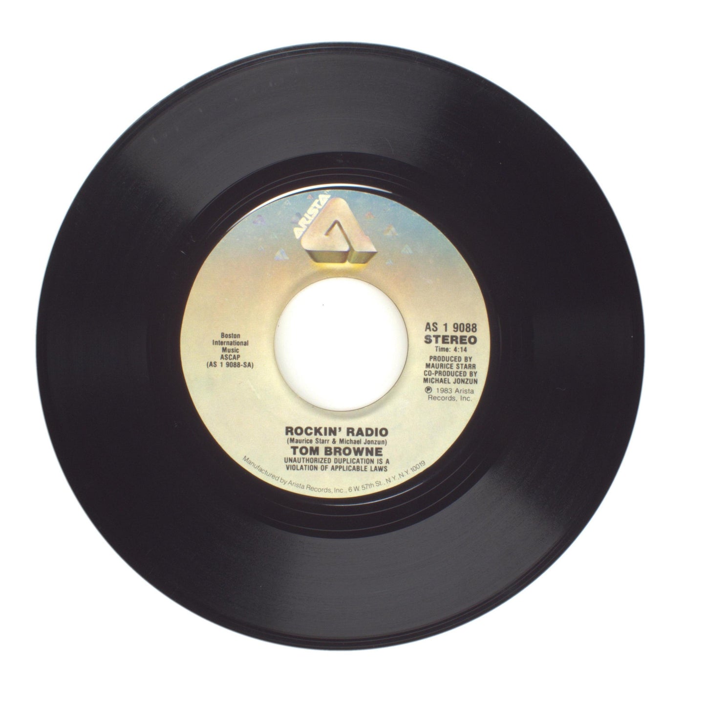 Tom Browne - Angeline; Rockin' Radio - Vinyl Record 45 RPM 7"