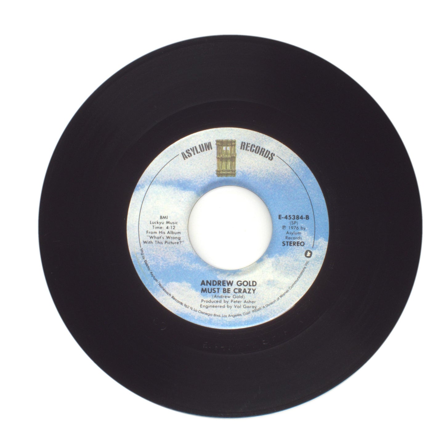 Andrew Gold - Must Be Crazy; Lonely Boy - Vinyl Record 45 RPM 7"