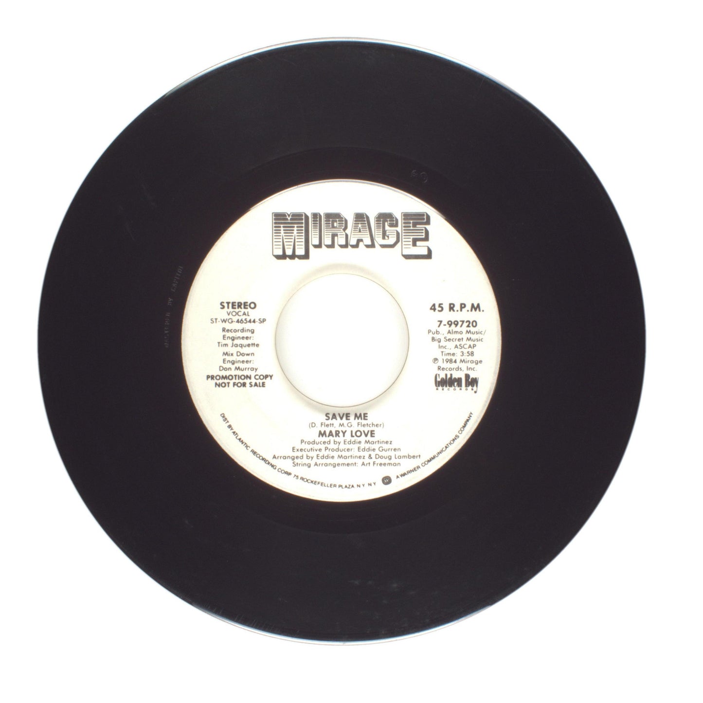 Mary Love - Save Me - Vinyl Record 45 RPM 7"