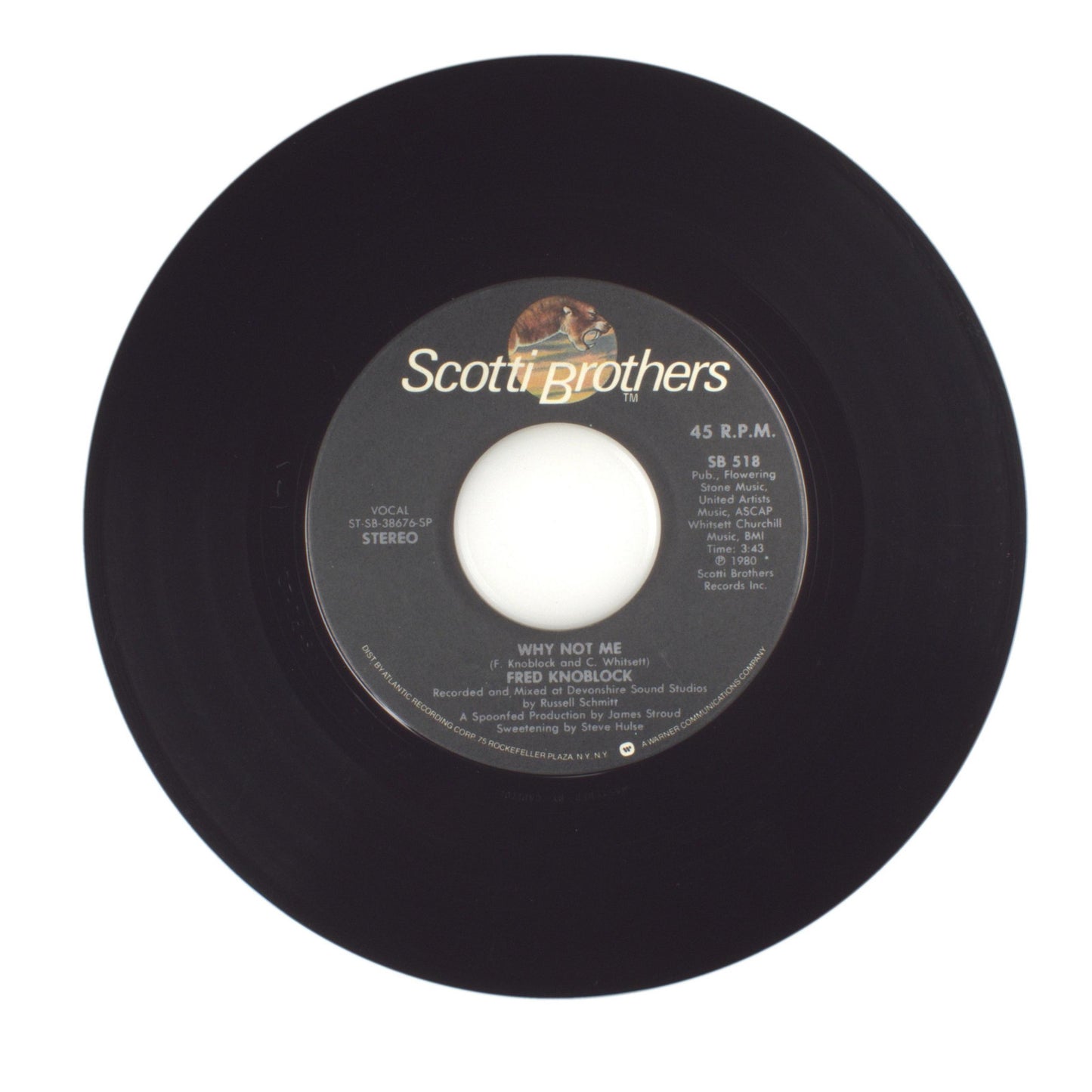 Fred Knoblock - Why Not Me; Can I Get a Wish - Vinyl Record 45 RPM 7"
