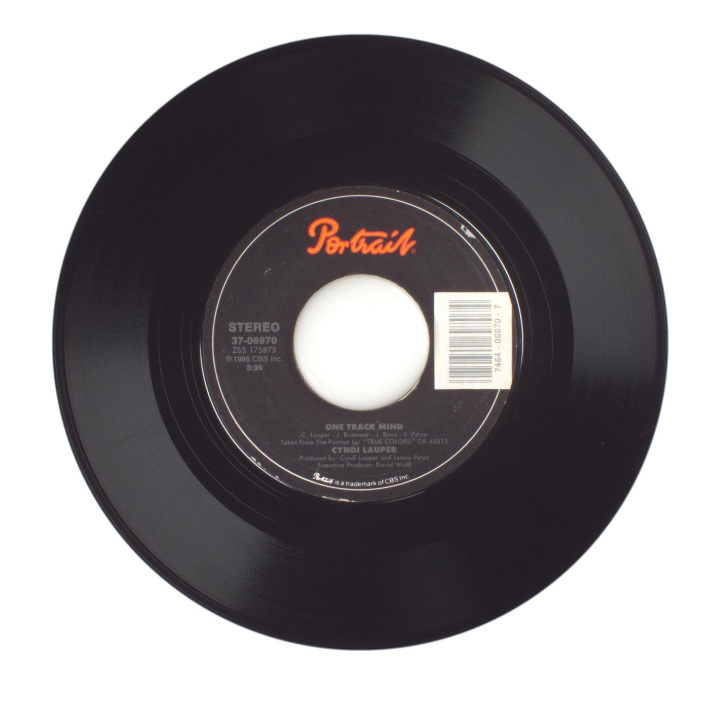 Cyndi Lauper - What's Going On; One Track Mind - Vinyl Record 45 RPM 7"