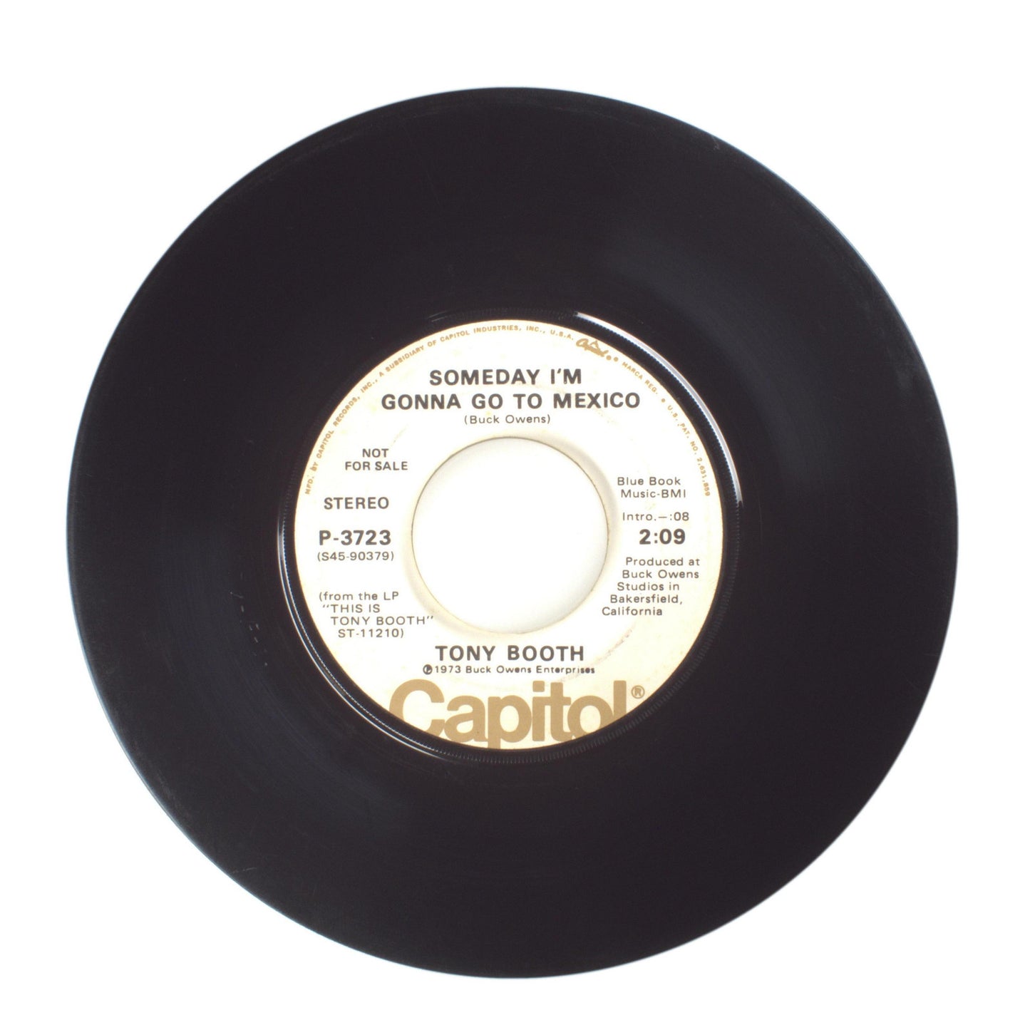 Tony Booth - Secret Love; Someday I'm Gonna Go to Mexico - Vinyl 45 RPM 7"