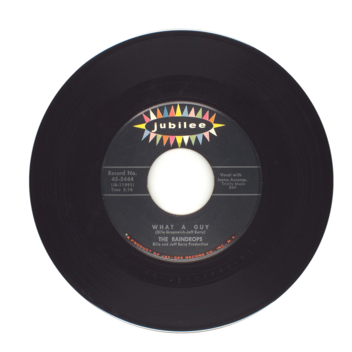 The Raindrops - It's So Wonderful; What A Guy - Vinyl Record 45 RPM 7"