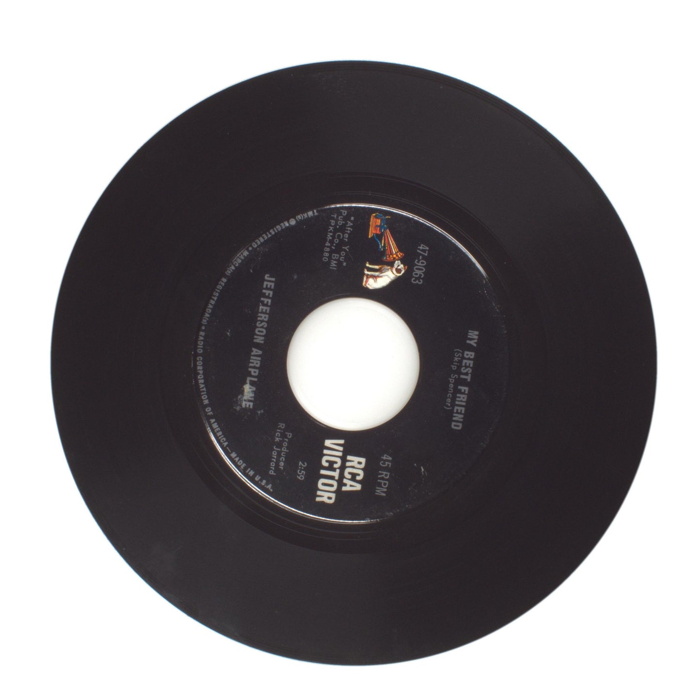 Jefferson Airplane - My Best Friend; How Do You Feel - Vinyl Record 45 RPM 7"
