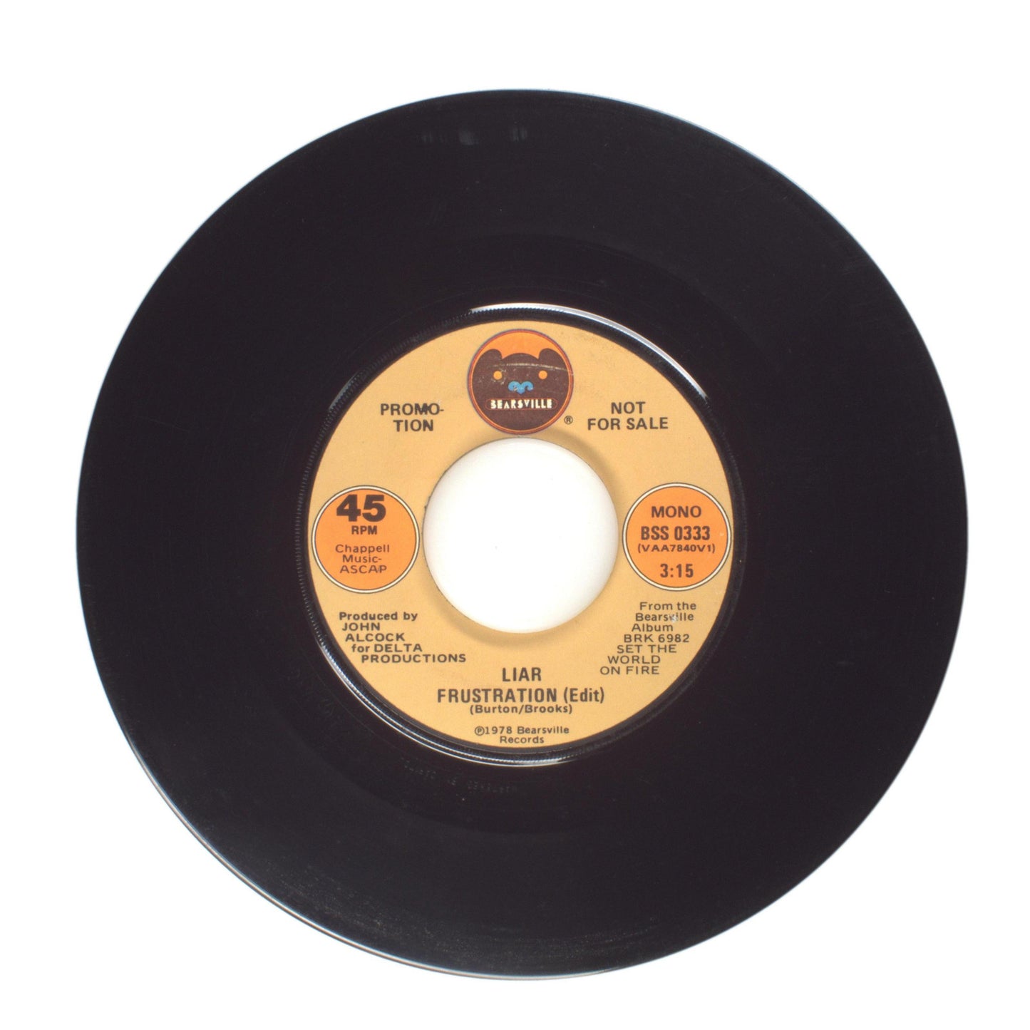 Frustration - Liar (Edit) - Vinyl Record 45 RPM 7"