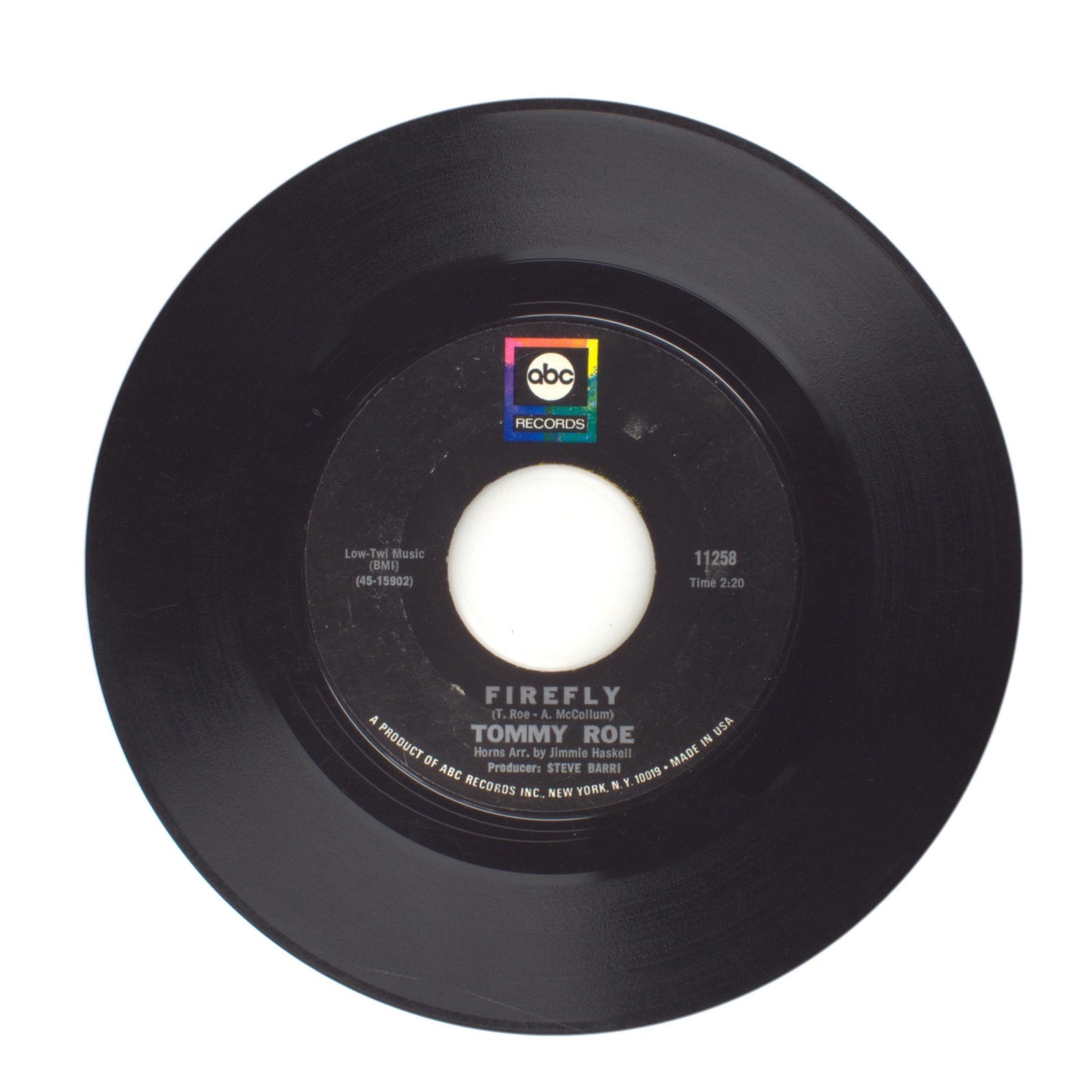 Tommy Roe - Firefly; Stir It Up and Serve It - Vinyl Record 45 RPM 7"