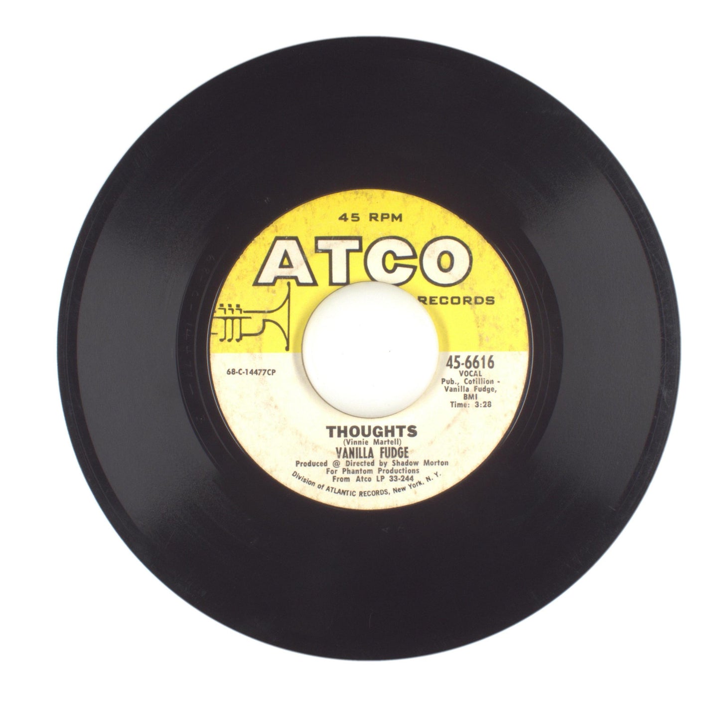 Vanilla Fudge - Thoughts; Take Me for a Little While - Vinyl Record 45 RPM 7"