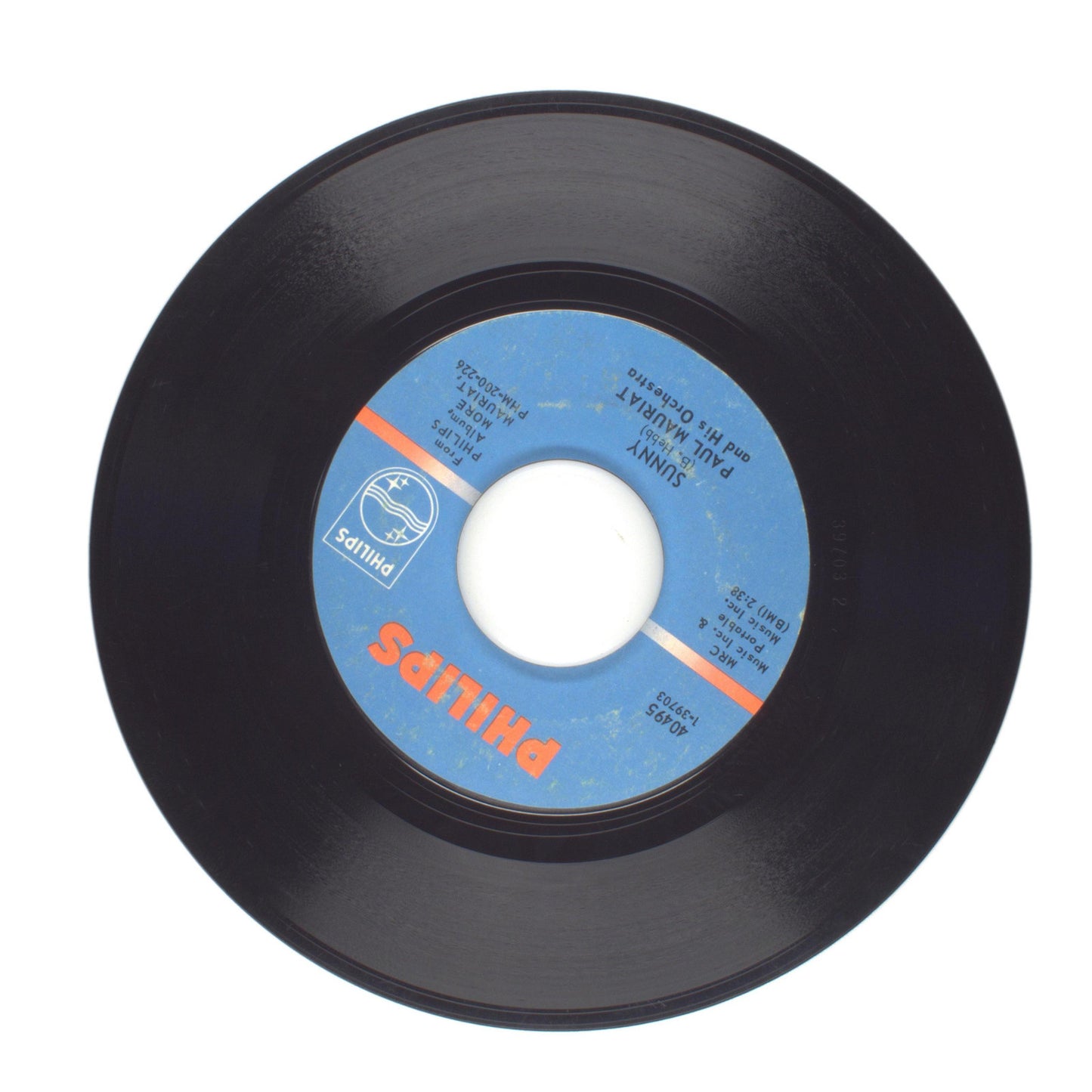 Paul Mauriat - Love is Blue (L'amour Est Bleu); Sunny - Vinyl Record 45 RPM 7"