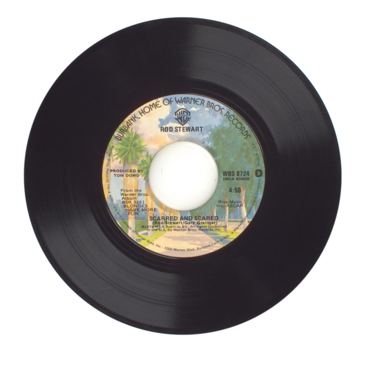 Rod Stewart - Da Ya Think I'm Sexy?; Scarred and Scared - Vinyl Record 45 RPM 7"