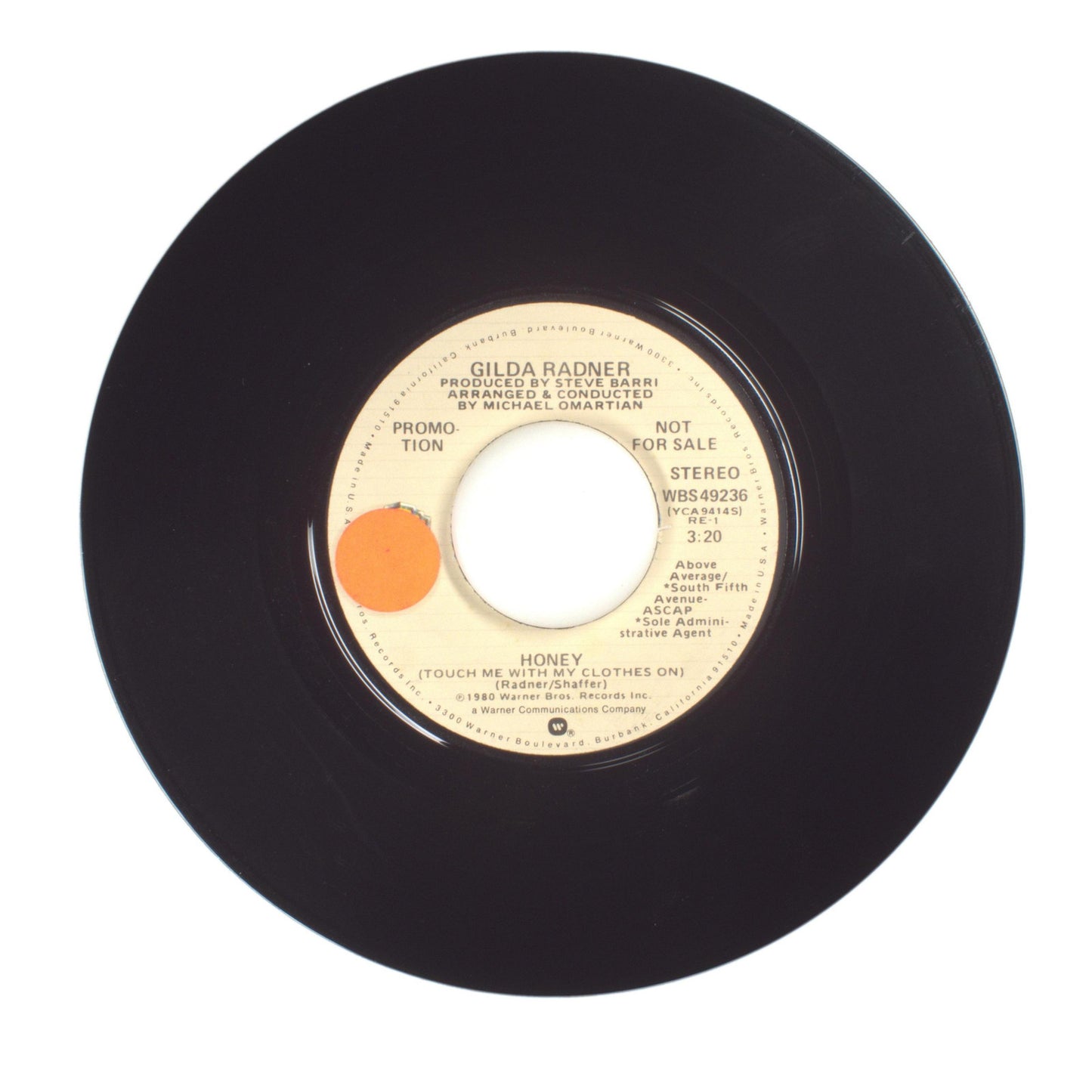 Gilda Radner - Honey (Touch Me with My Clothes On) - Vinyl Record 45 RPM 7"