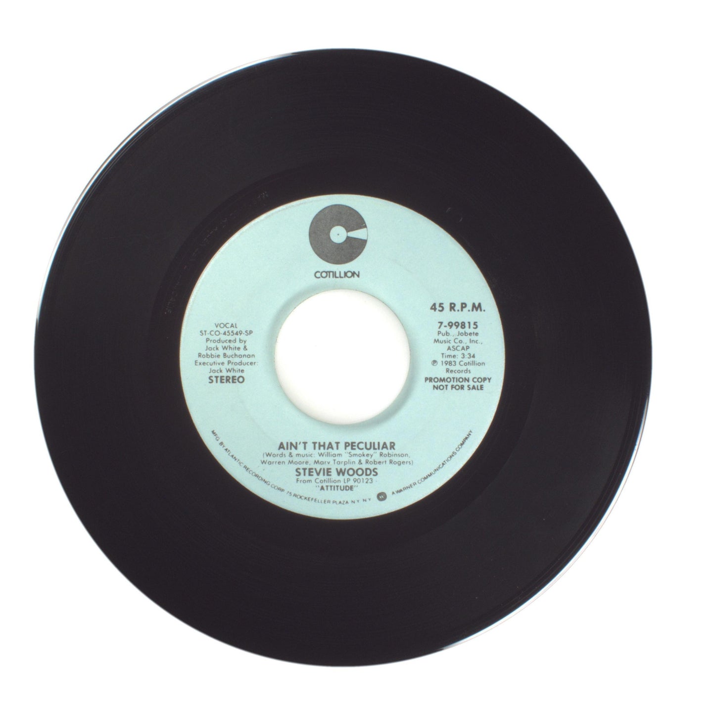 Stevie Woods - Ain't That Peculiar - Vinyl Record 45 RPM 7"