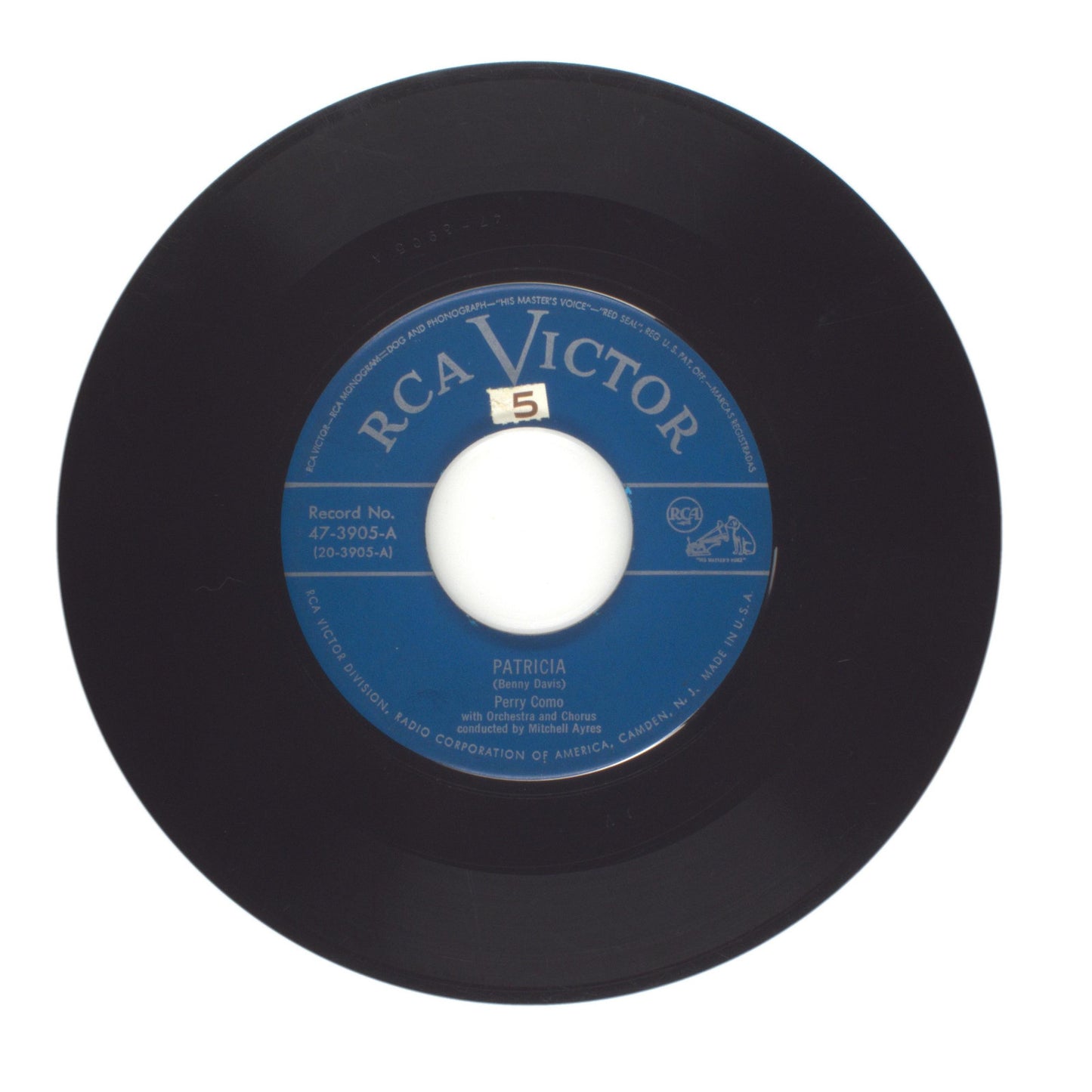 Perry Como - Patricia; Watchin' The Trains Go By - Vinyl Record 45 RPM 7"
