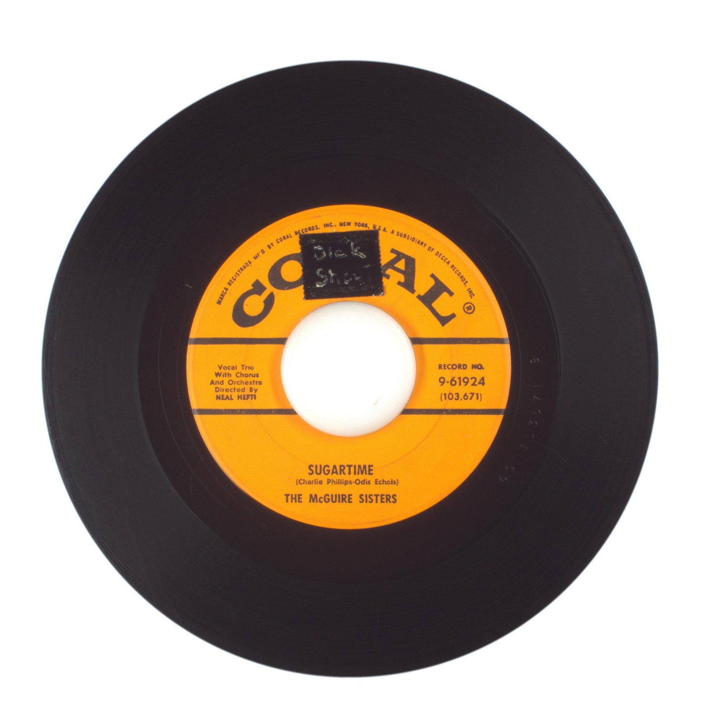 The McGuire Sisters - Banana Split; Sugartime - Vinyl Record 45 RPM 7"