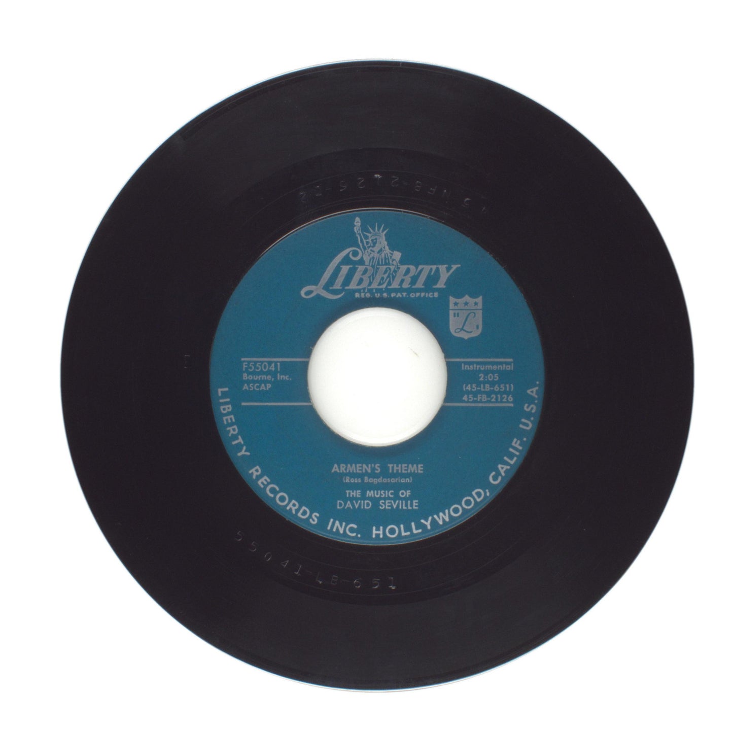 David Seville - Carousel in Rome; Armen's Theme - Vinyl Record 45 RPM 7"