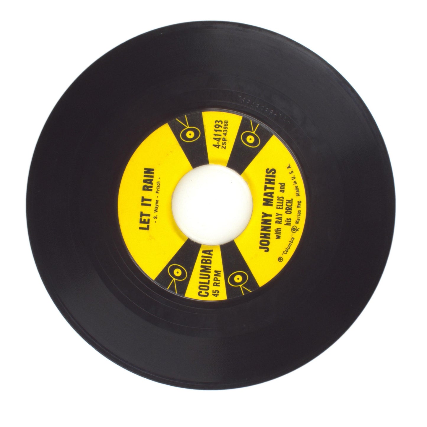 Johnny Mathis - A Certain Smile; Let It Rain - Vinyl Record 45 RPM 7"