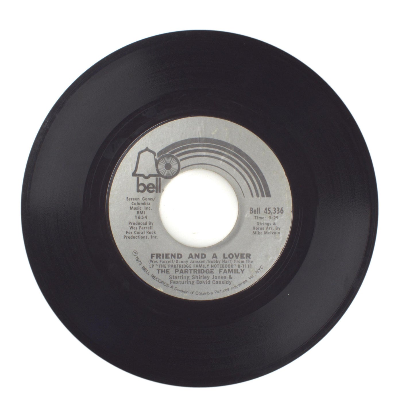 The Partridge Family - Something's Wrong; Friend and a Lover - Vinyl 45 RPM 7"