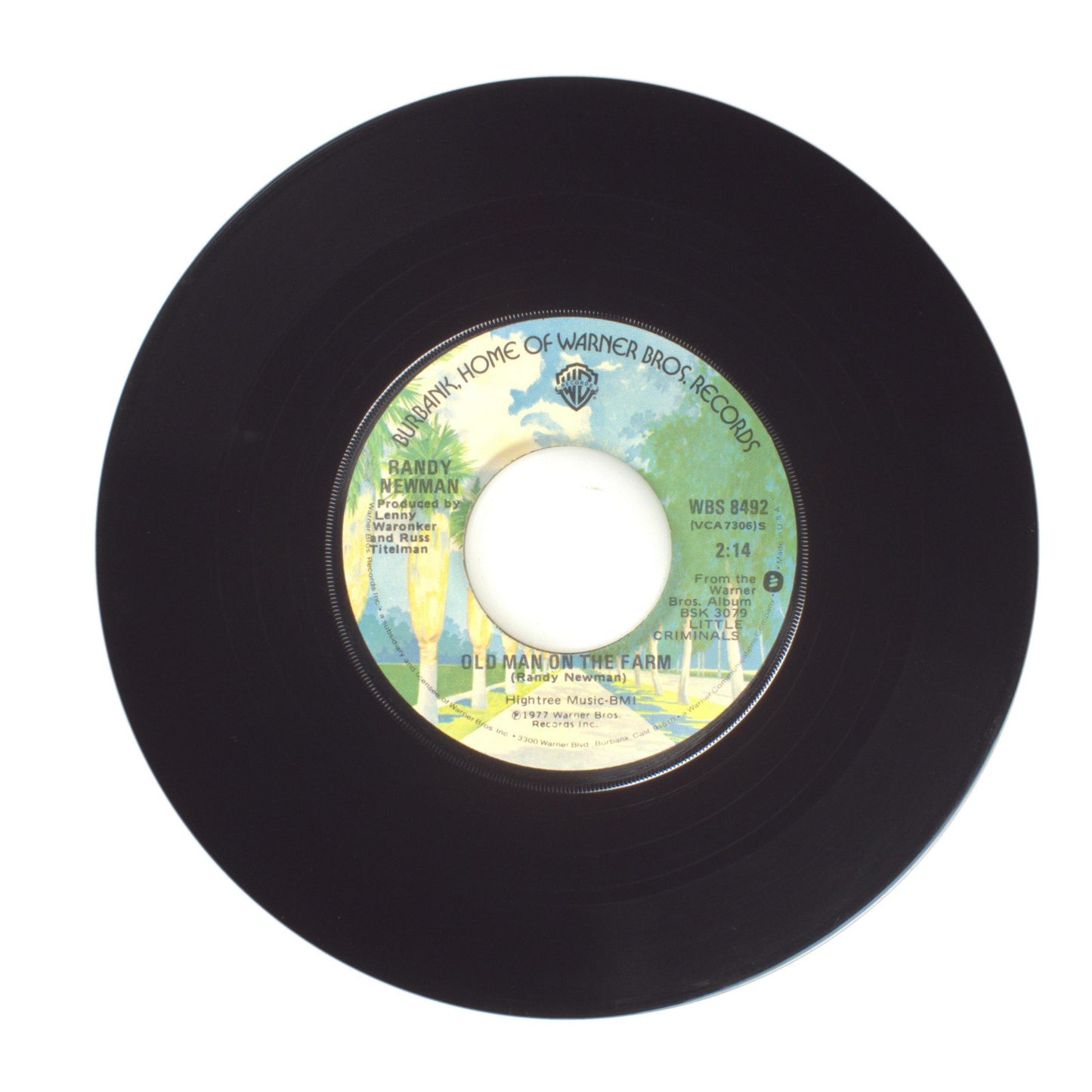 Randy Newman - Old Man on the Farm; Short People - Vinyl Record 45 RPM 7"