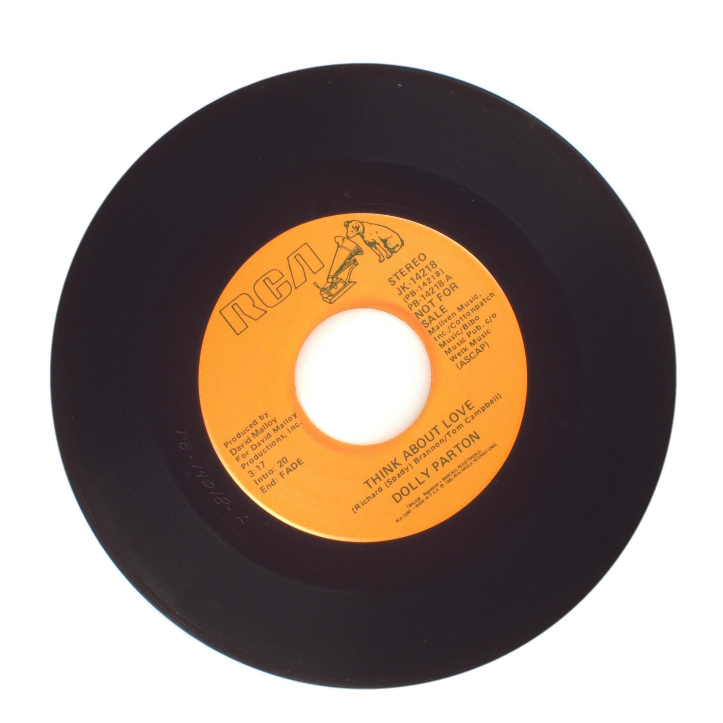 Dolly Parton - Think About Love - Vinyl Record 45 RPM 7"