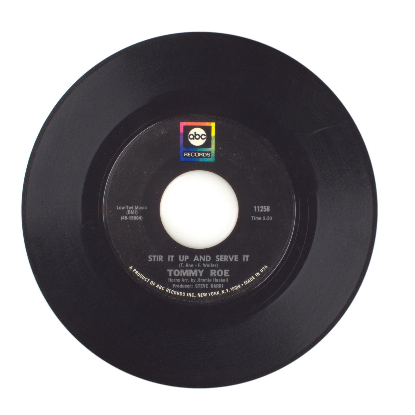 Tommy Roe - Firefly; Stir It Up and Serve It - Vinyl Record 45 RPM 7"