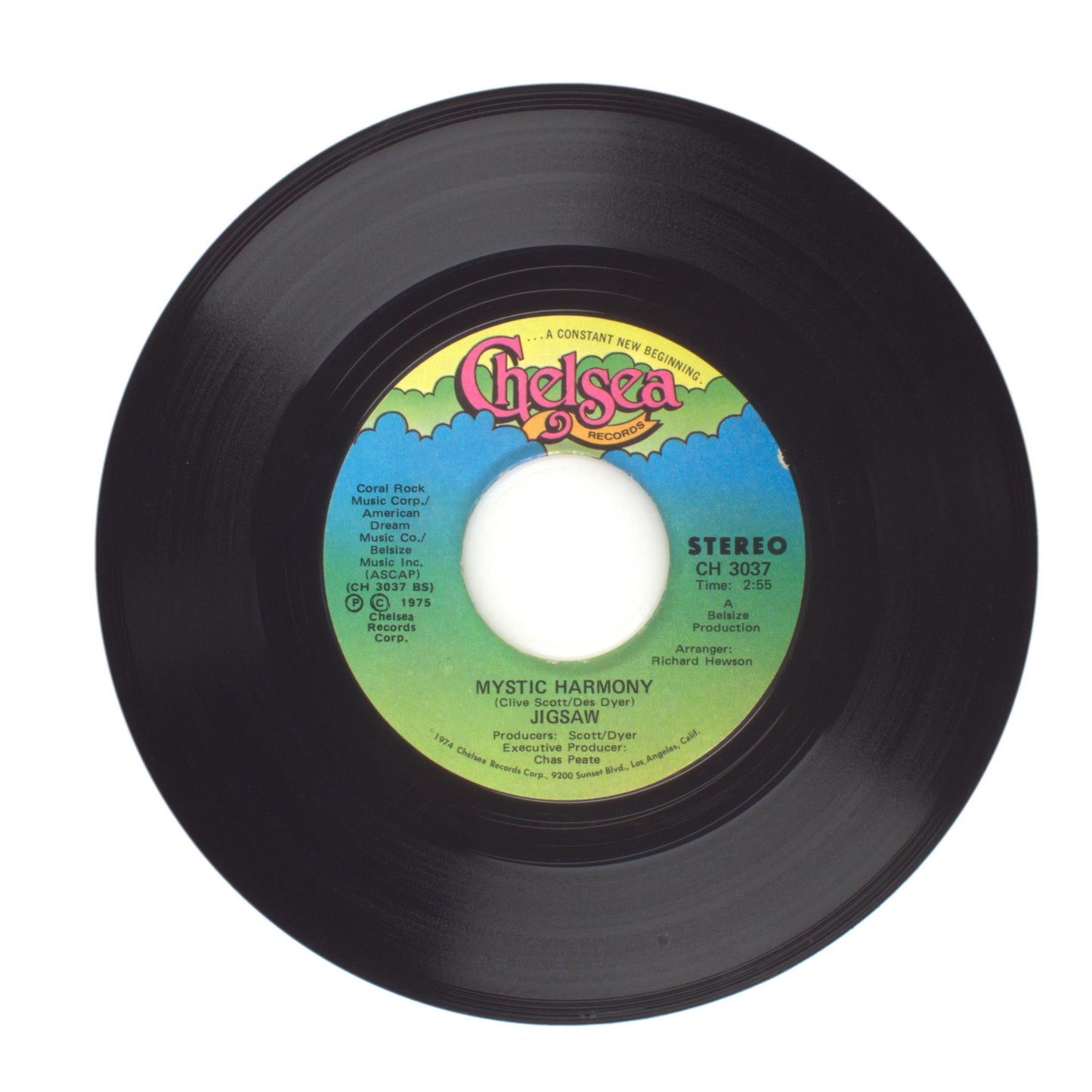 Jigsaw - Love Fire; Mystic Harmony - Vinyl Record 45 RPM 7"