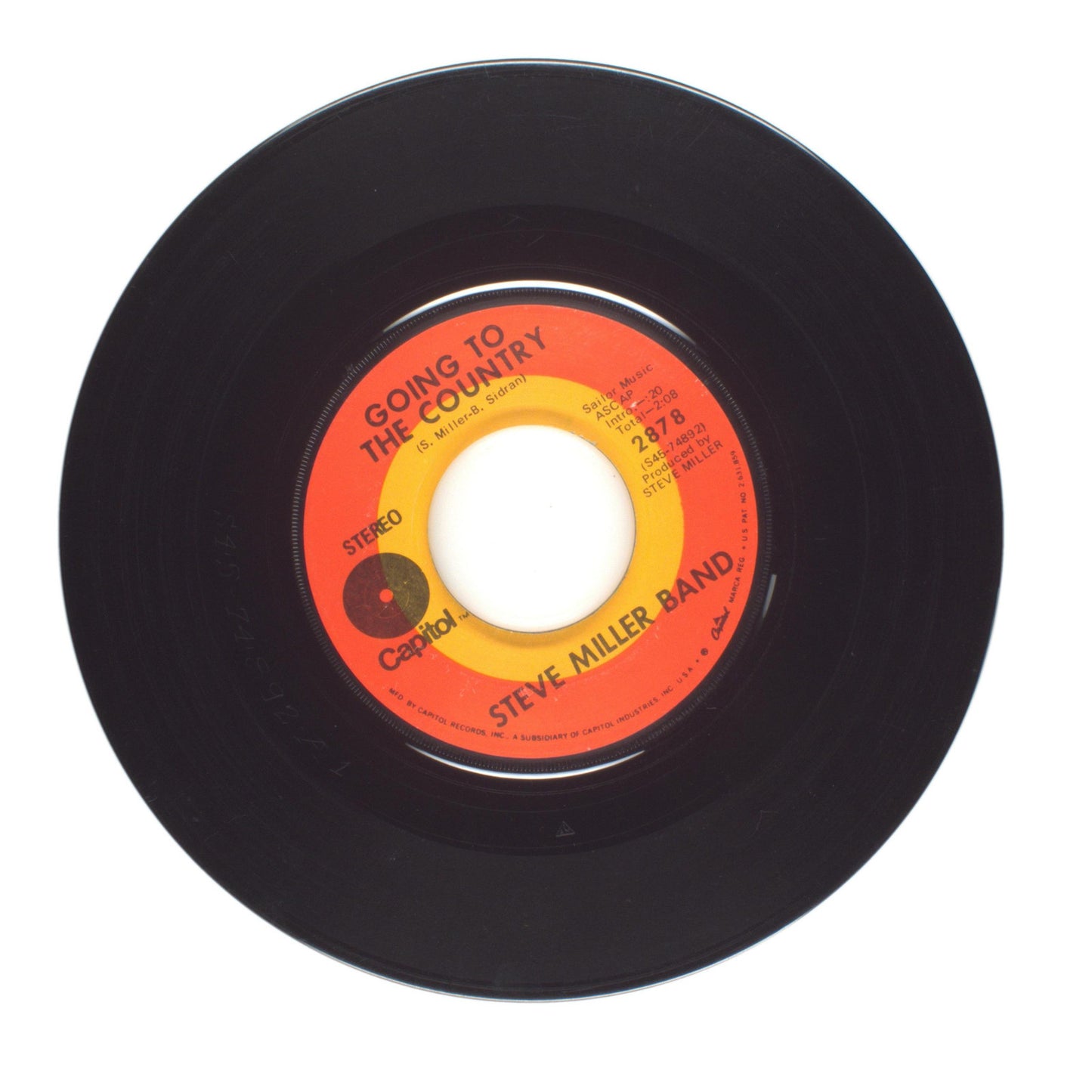 Steve Miller Band - Going to the Country; Never Kill Another Man - 45 RPM 7"