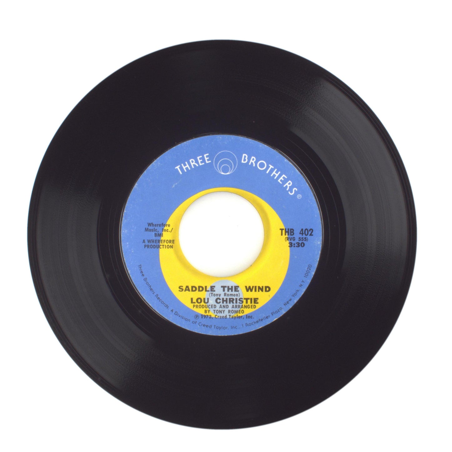 Lou Christie - Beyond the Blue Horizon; Saddle the Wind - Vinyl Record 45 RPM 7"