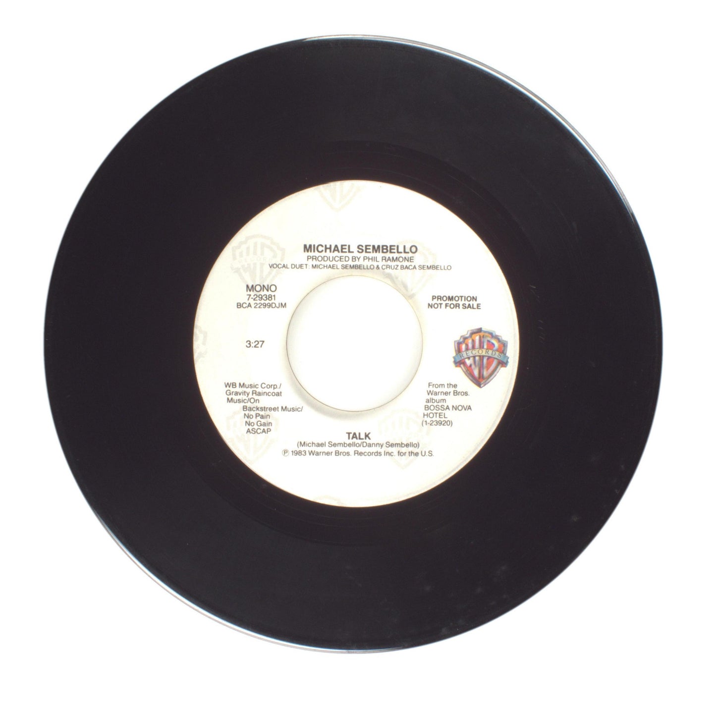 Michael Sembello - Talk - Vinyl Record 45 RPM 7"