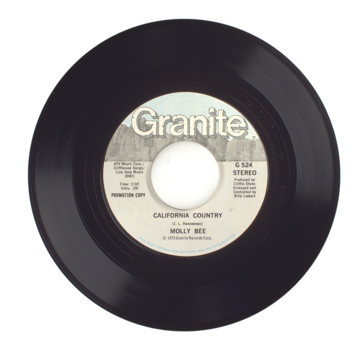 Molly Bee - California Country - Vinyl Record 45 RPM 7"