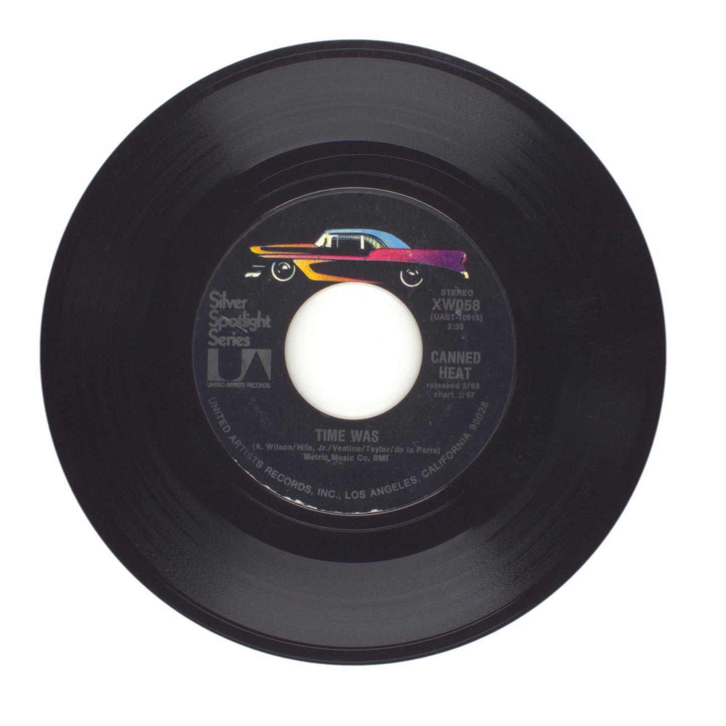 Canned Heat - On the Road Again; Time Was - Vinyl Record 45 RPM 7"