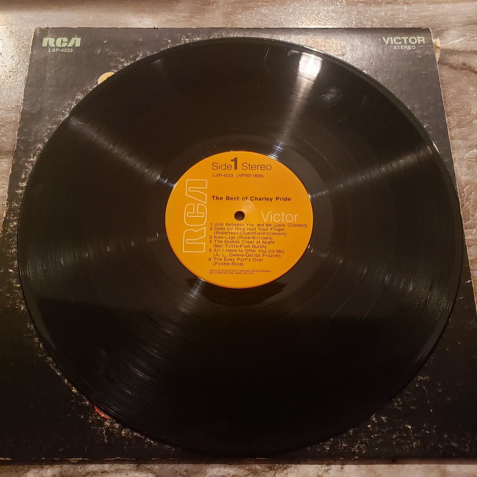 The Best Of Charley Pride - LSP-4223 Vinyl Record LP