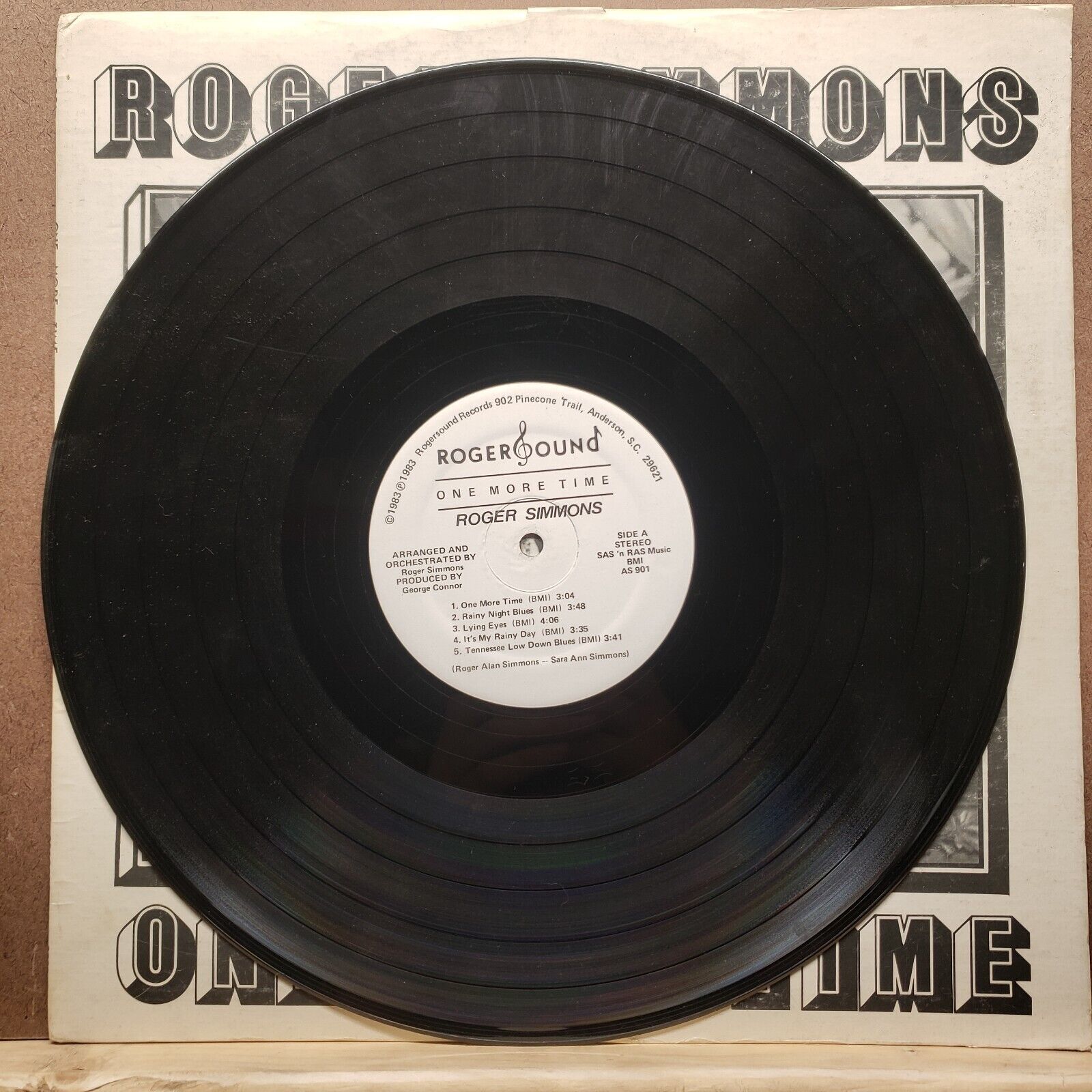 Roger Simmons - One More Time - 1983 - Vinyl Record LP
