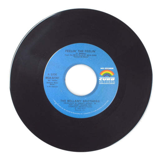 The Bellamy Brothers - FEELIN' THE FEELIN'; THE SINGLE MAN AND HIS WIFE - 45 RPM