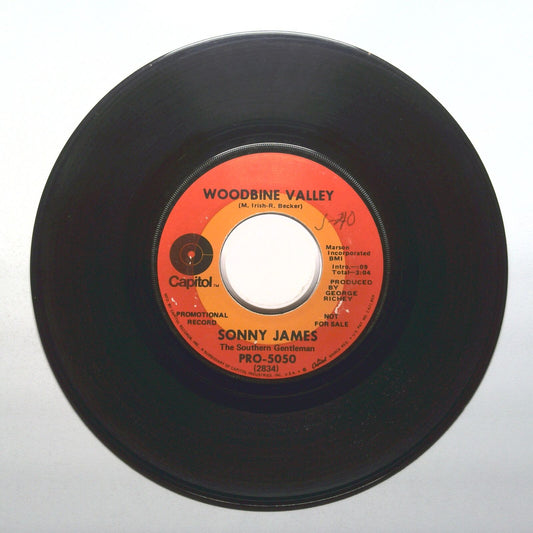 Sonny James - Woodbine Valley; Don't Keep Me Hangin' On - Vinyl 45 PRM 7"