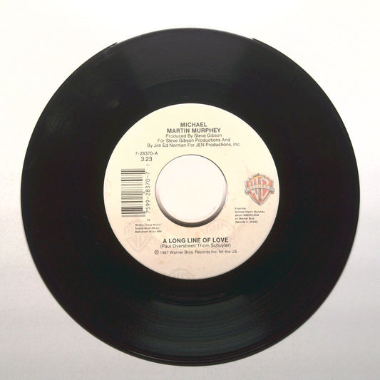 Michael Martin Murphey - A Long Line of Love; Worlds Apart - Vinyl 45 RPM 7"