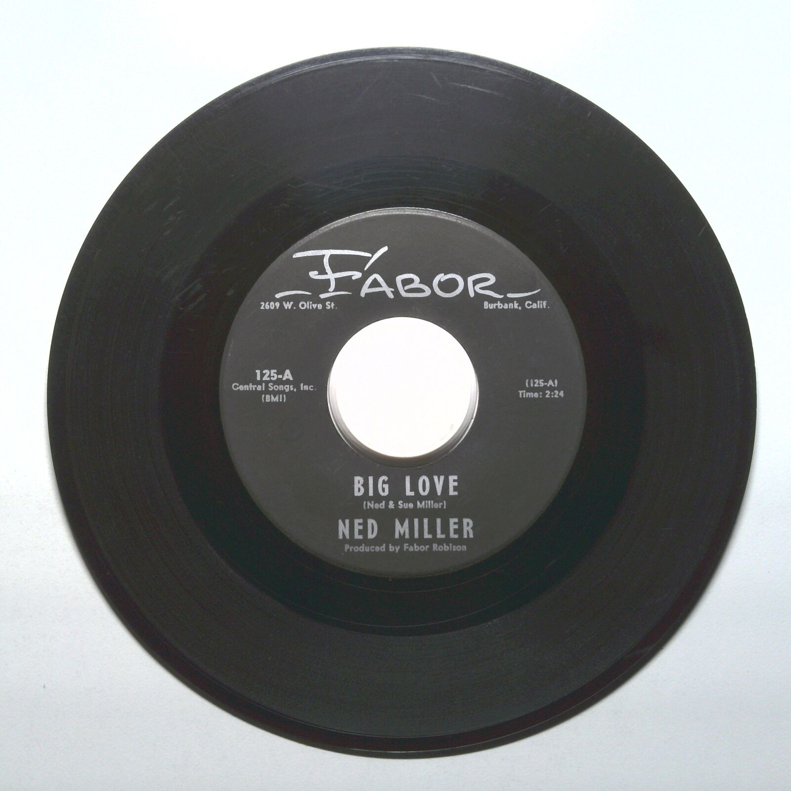 Ned Miller - Sunday Morning Tears; Big Love - Vinyl 45 RPM 7"