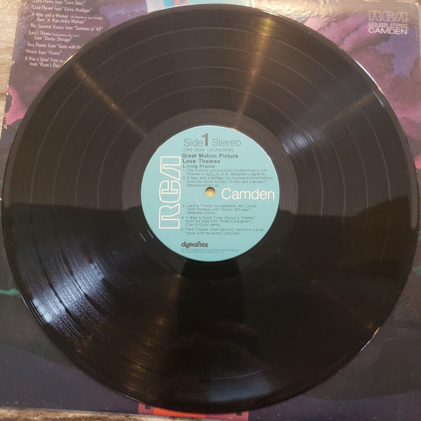 Living Pianos - Great Motion Picture Love Themes - CAS-2524 Vinyl Record LP