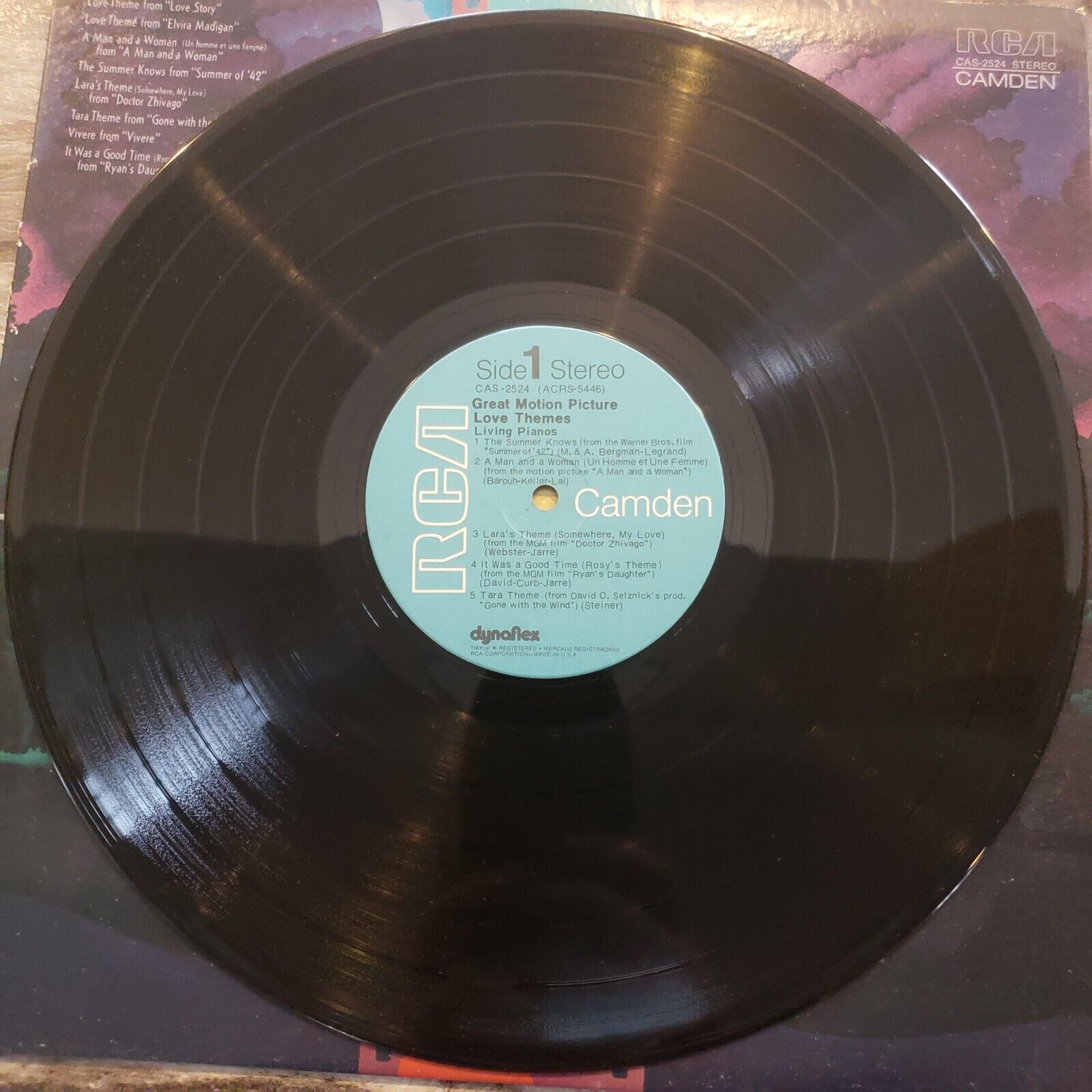 Living Pianos - Great Motion Picture Love Themes - CAS-2524 Vinyl Record LP