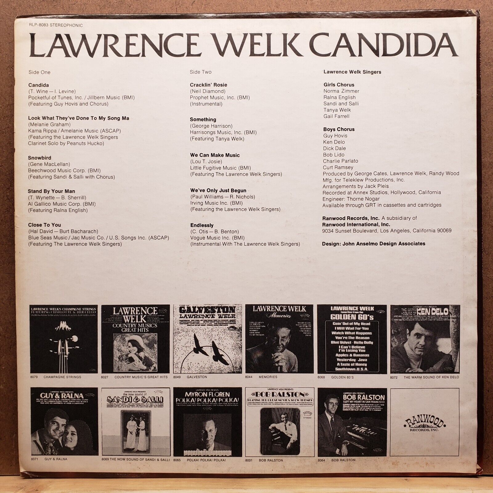 Lawrence Welk - Candida - RLP-8083 - Vinyl Record LP
