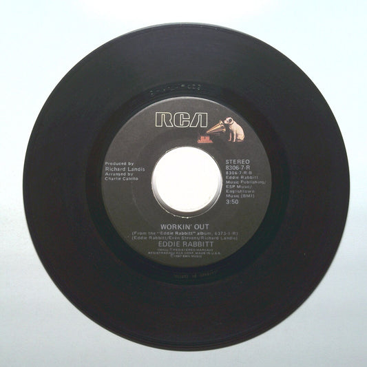 Eddie Rabbitt - Workin' Out; The Wanderer - Vinyl 45 RPM 7"