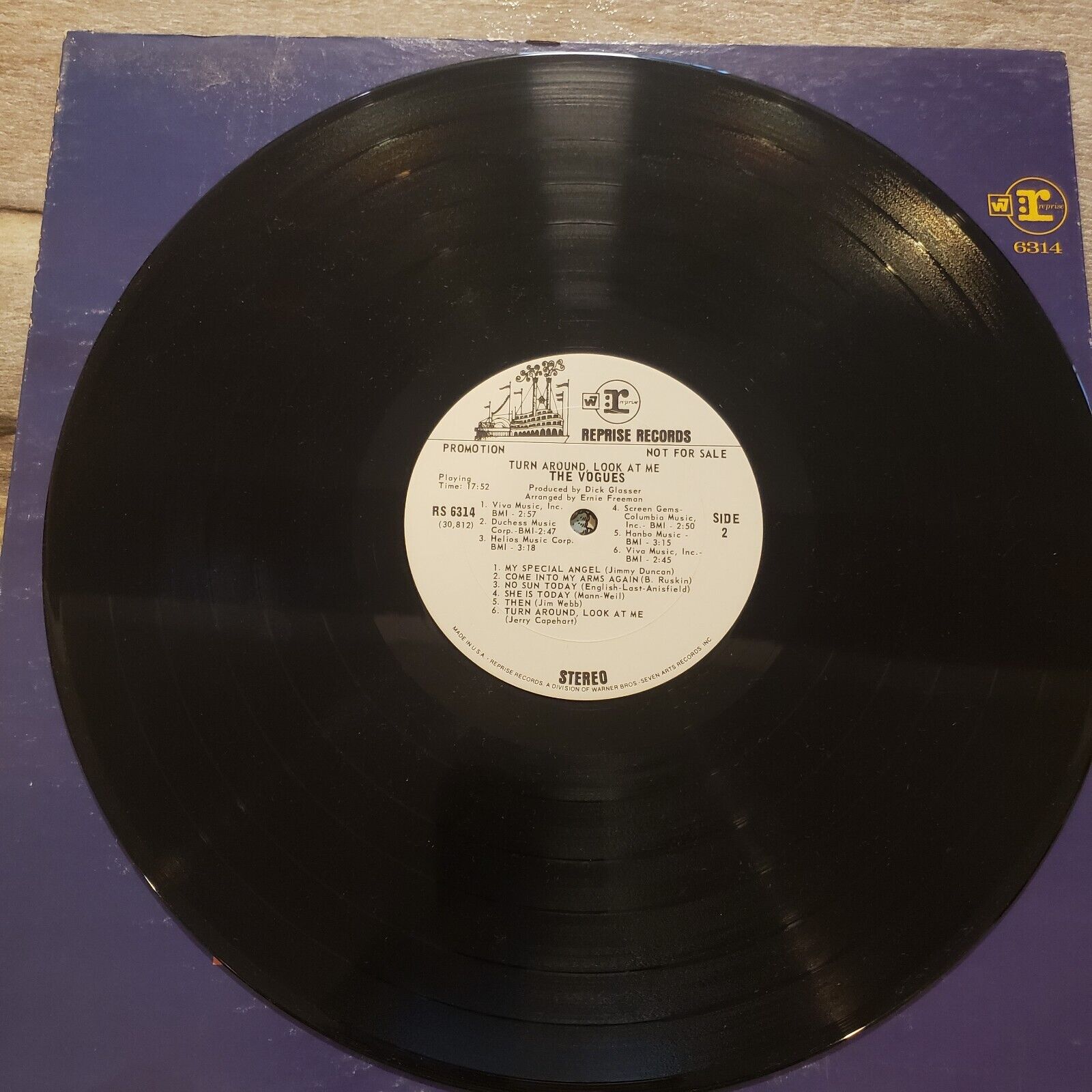 The Vogues - Turn Around, Look At Me - RS 6314 Vinyl Record LP