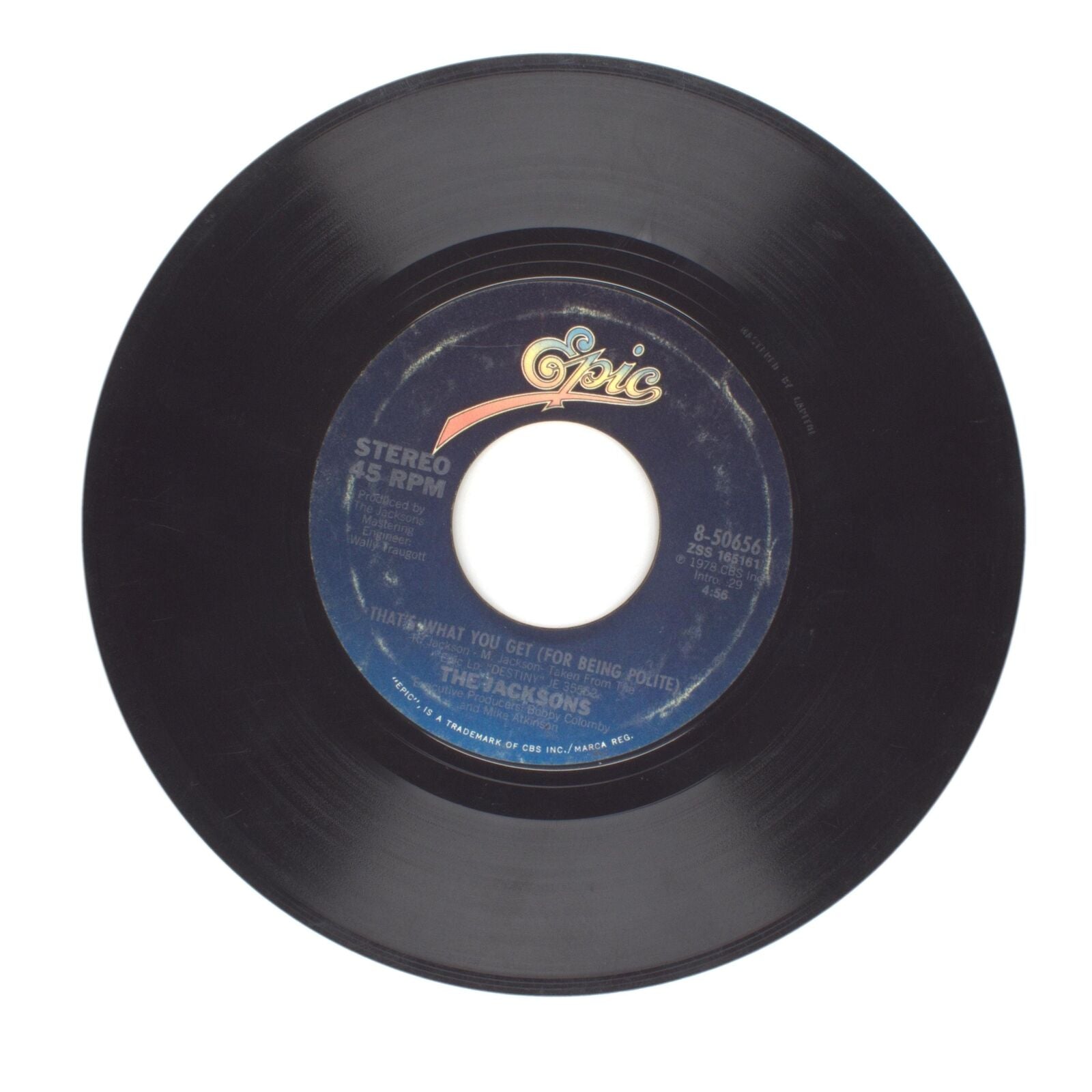 The Jacksons - (That's What You Get) (For Being Polite) - Vinyl Record 45 RPM 7"