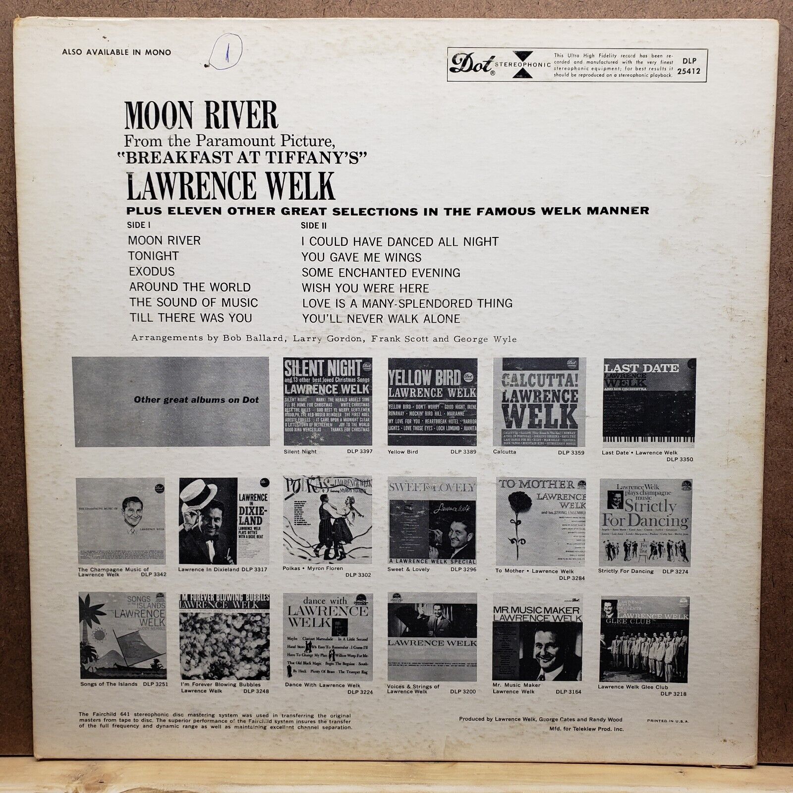 Lawrence Welk - Moon River - DLP 25,412 - Vinyl Record LP