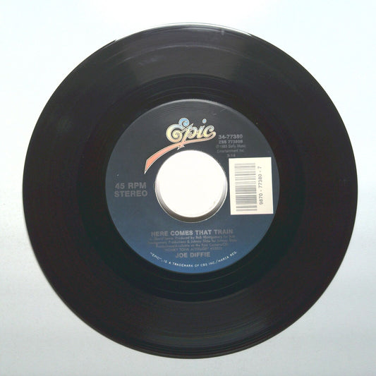 Joe Diffie - Here Comes That Train; In My Own Backyard - Vinyl 45 RPM 7"