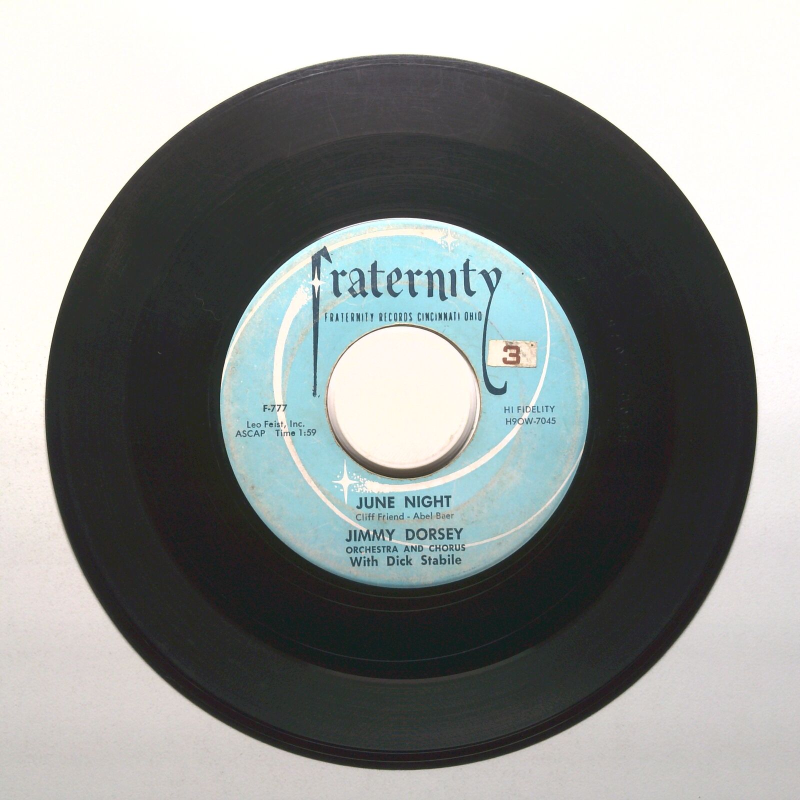 Jimmy Dorsey - June Night; Jay-Dee's Boogie Woogie - Vinyl Record 45 RPM 7"
